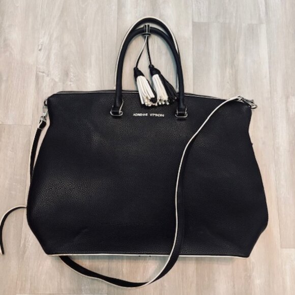 Adrienne Vittadini Pebble Leather Tote - Picture 1 of 4